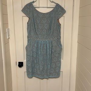 City Triangles size 18 pocket dress floral lace